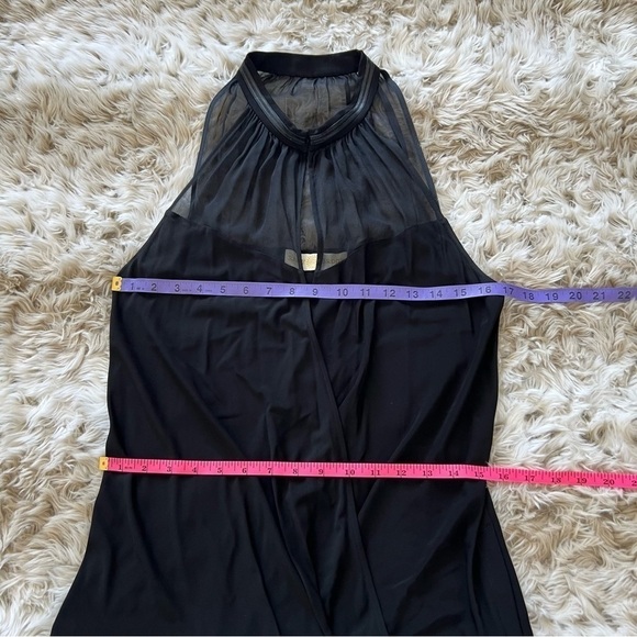 RAMY Brook Halter Neck Leather / Silk / Rayon Dress - Picture 13 of 14